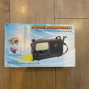 Dynamo Rechargeable GH-858 AM/FM 1-6 Bands World Radio